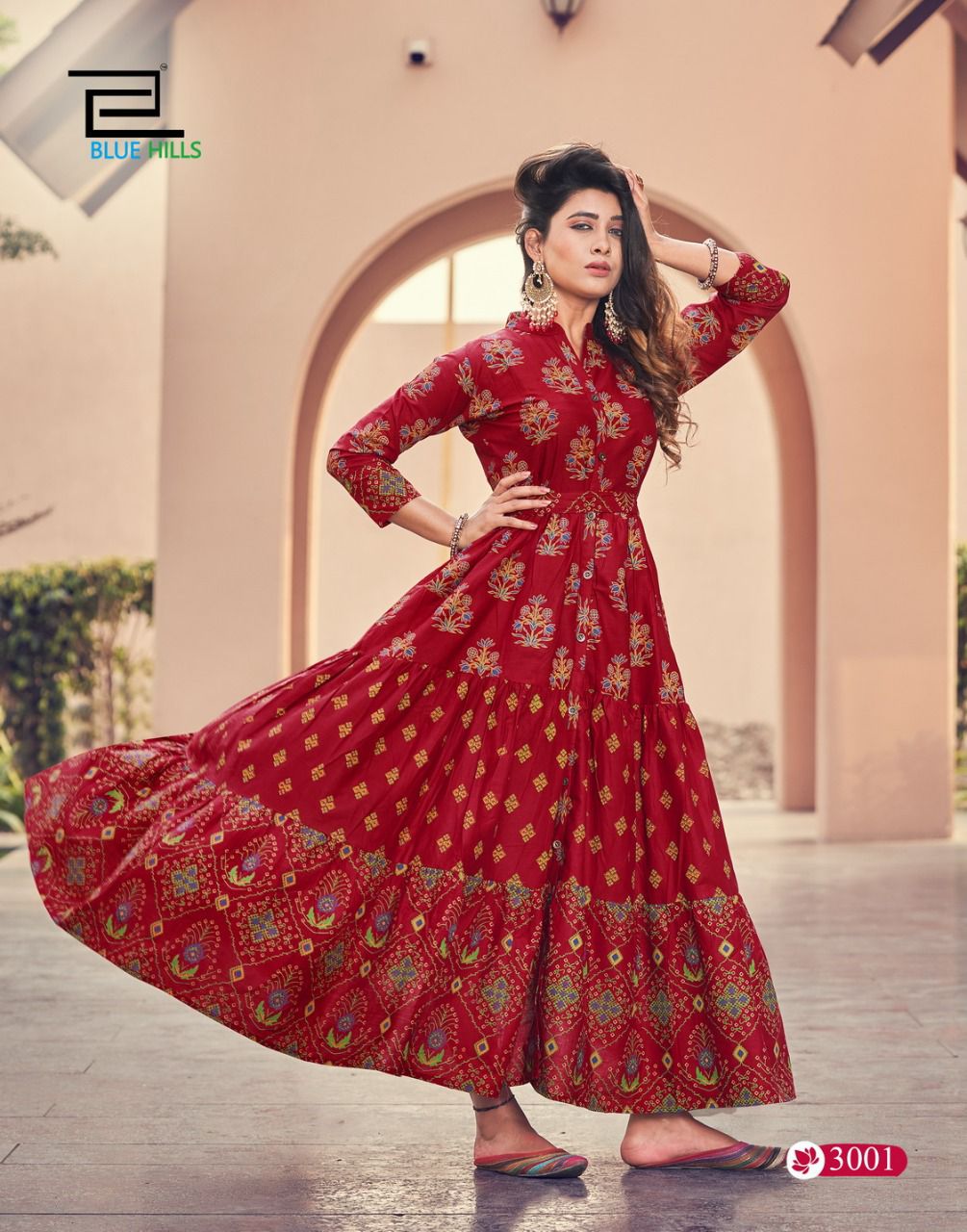 Blue Hills Florencia 3 New Designer Fancy Party Wear Cotton Anarakali Kurti Collection